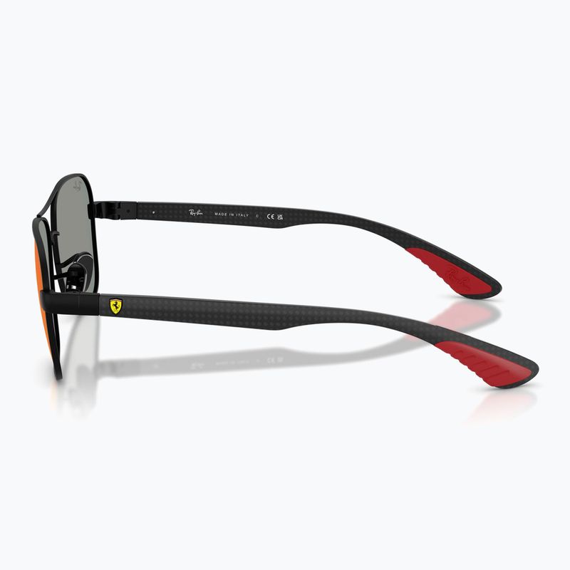 Napszemüveg Ray-Ban Rb8336M Scuderia matt black/dark grey mirror blue/red 6