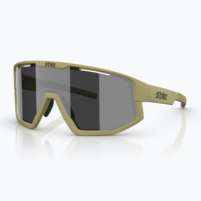 Napszemüveg Bliz Fusion matte amber green/smoke silver mirror