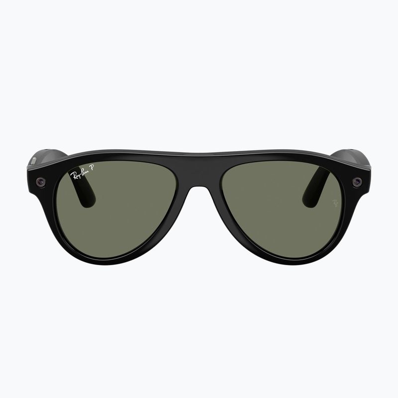 Kamerás szemüveg Ray-Ban Meta Aviator shiny black/g15 green polar 2