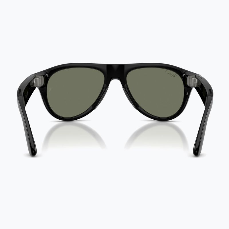 Kamerás szemüveg Ray-Ban Meta Aviator shiny black/g15 green polar 3