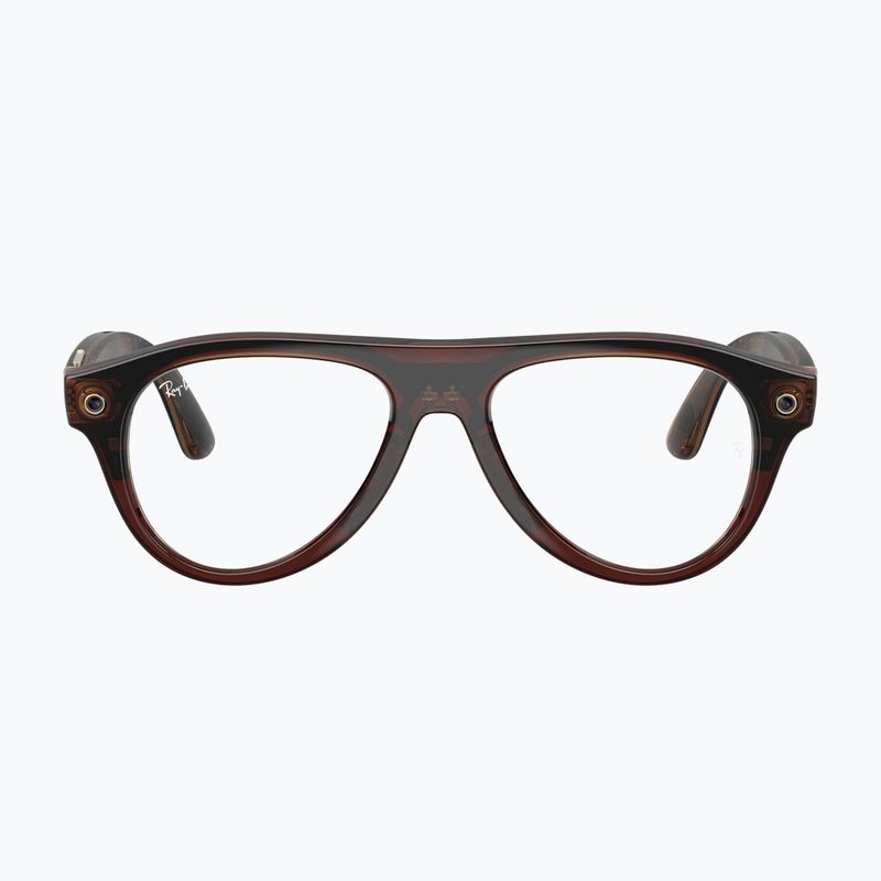 Kamerás szemüveg Ray-Ban Meta Aviator transp. umber/trs jade 2