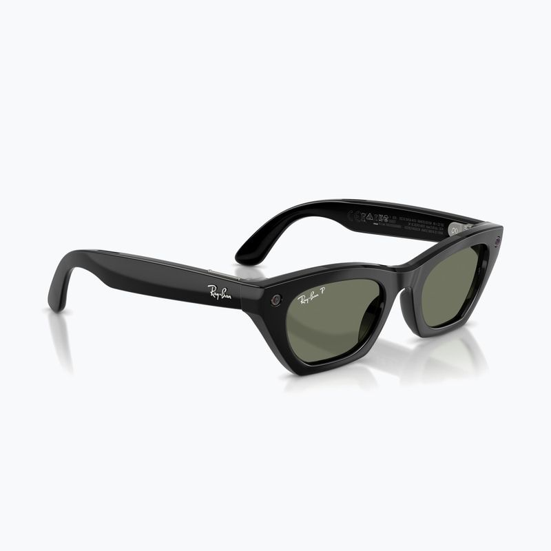 Kamerás szemüveg Ray-Ban Meta Zena shiny black/g15 green polar 4