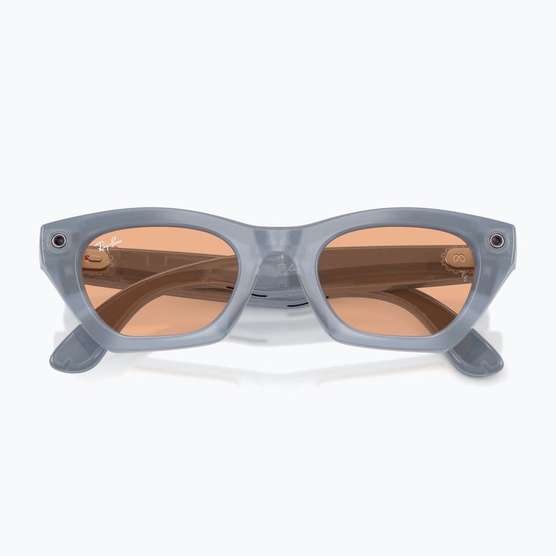 Kamerás szemüveg Ray-Ban Meta Zena milky grey lilac/trs copper 9