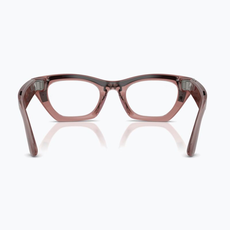 Kamerás szemüveg Ray-Ban Meta Zena milky pink blush/trs grey 4