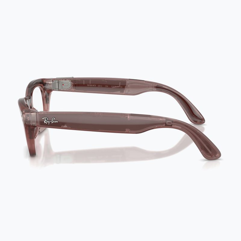 Kamerás szemüveg Ray-Ban Meta Zena milky pink blush/trs grey 6