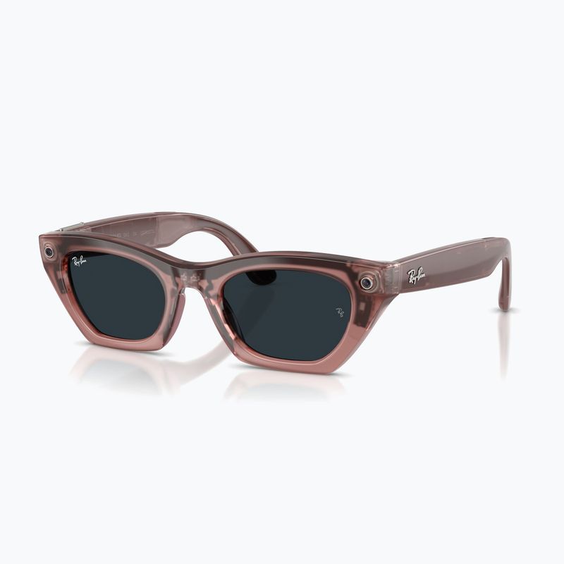 Kamerás szemüveg Ray-Ban Meta Zena milky pink blush/trs grey 7
