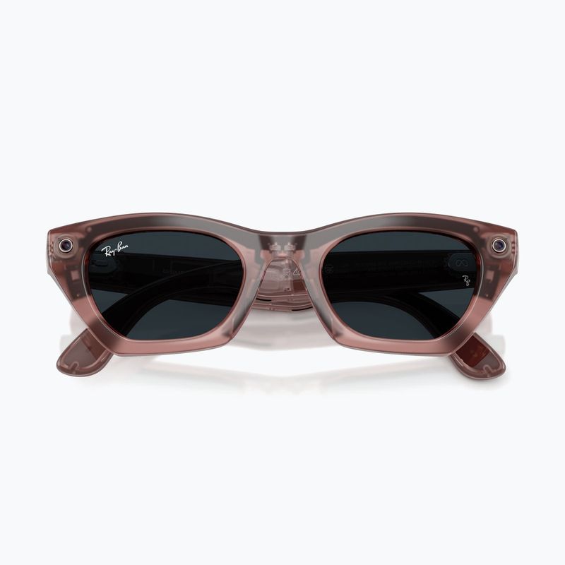 Kamerás szemüveg Ray-Ban Meta Zena milky pink blush/trs grey 8