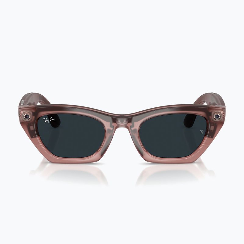 Kamerás szemüveg Ray-Ban Meta Zena milky pink blush/trs grey 9