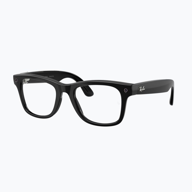Kamerás szemüveg Ray-Ban Meta Wayfarer shiny black/trs grey 4
