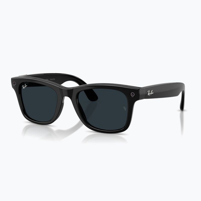 Kamerás szemüveg Ray-Ban Meta Wayfarer shiny black/trs grey 7