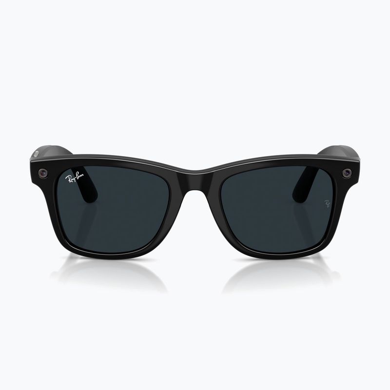 Kamerás szemüveg Ray-Ban Meta Wayfarer shiny black/trs grey 8