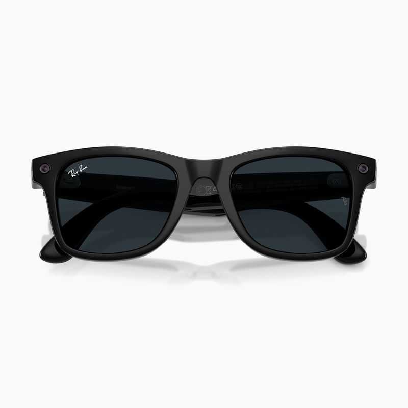 Kamerás szemüveg Ray-Ban Meta Wayfarer shiny black/trs grey 9