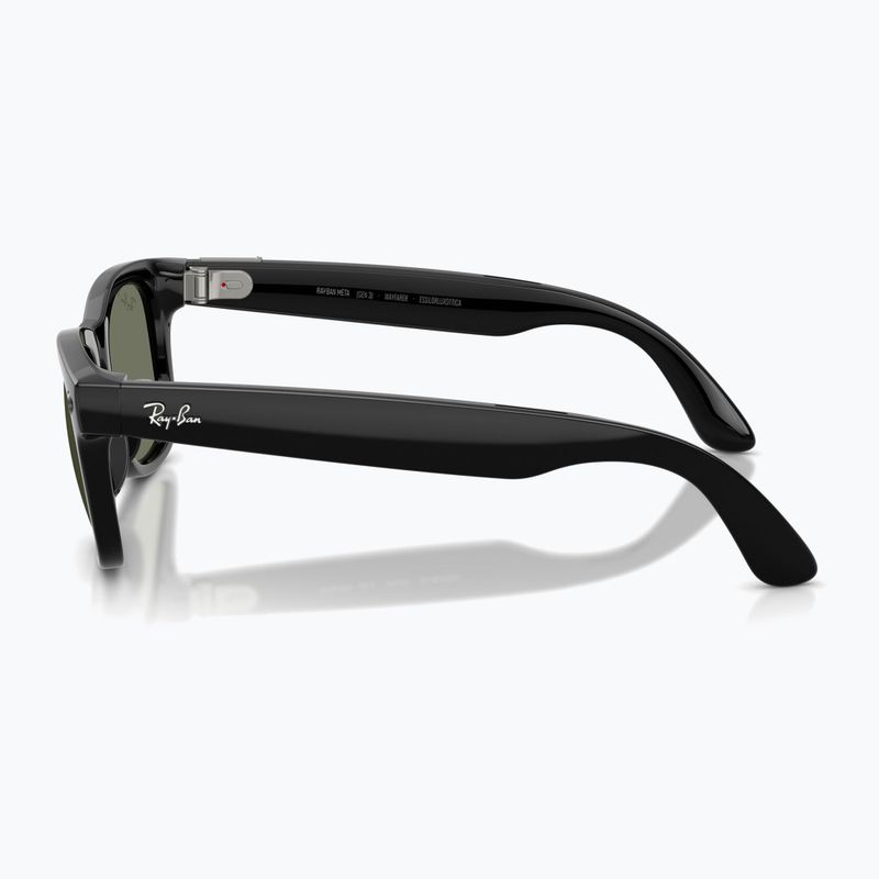 Kamerás szemüveg Ray-Ban Meta Wayfarer shiny black/g15 green polar 5