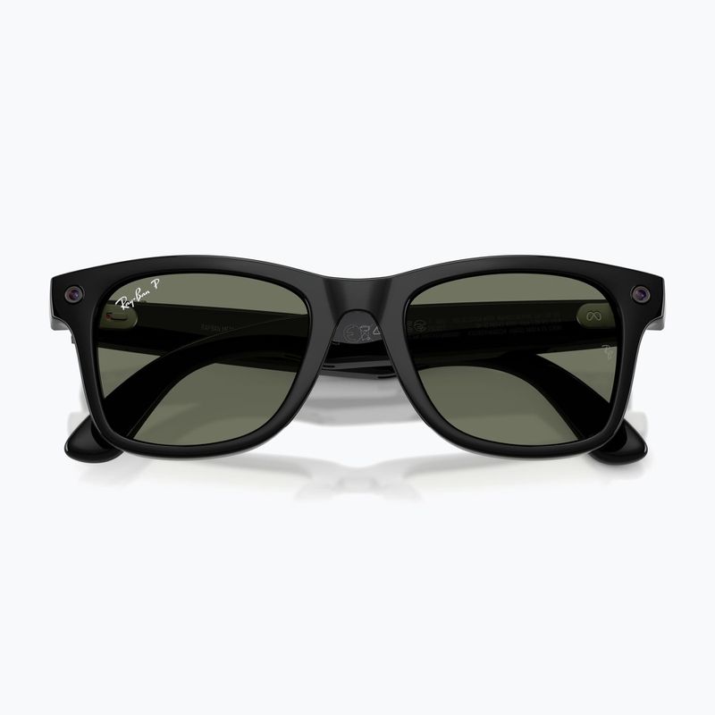 Kamerás szemüveg Ray-Ban Meta Wayfarer shiny black/g15 green polar 6