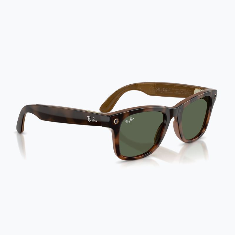 Kamerás szemüveg Ray-Ban Meta Wayfarer havana/g15 green 4