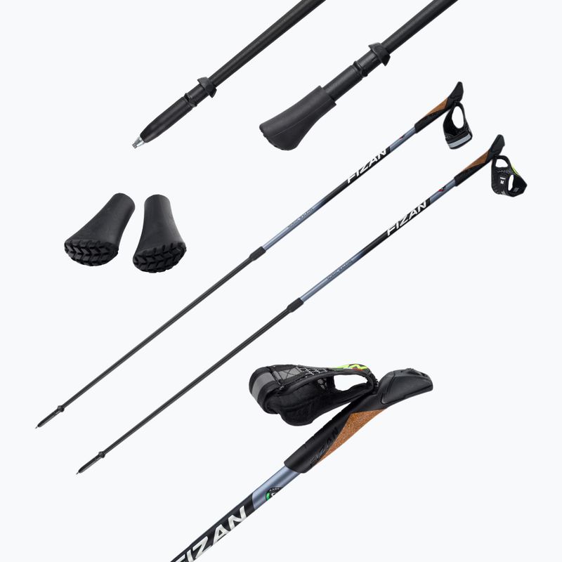 FIZAN Speed Black Nordic walking botok fekete S20 7525 5