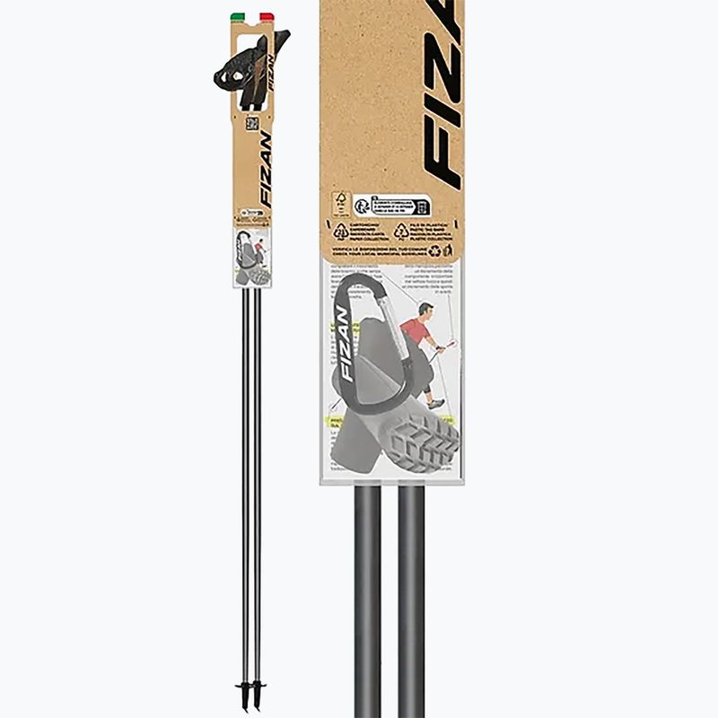 Nordic walking botok Fizan Carbon 3K Impulse red/grey 5