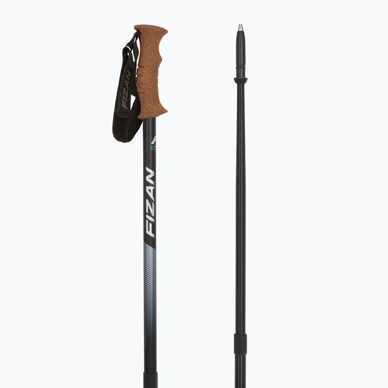 Fizan Tierra szürke/korallszínű túrabotok 3