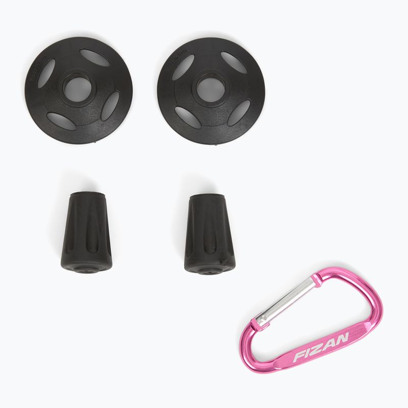 Fizan Tierra szürke/korallszínű túrabotok 7