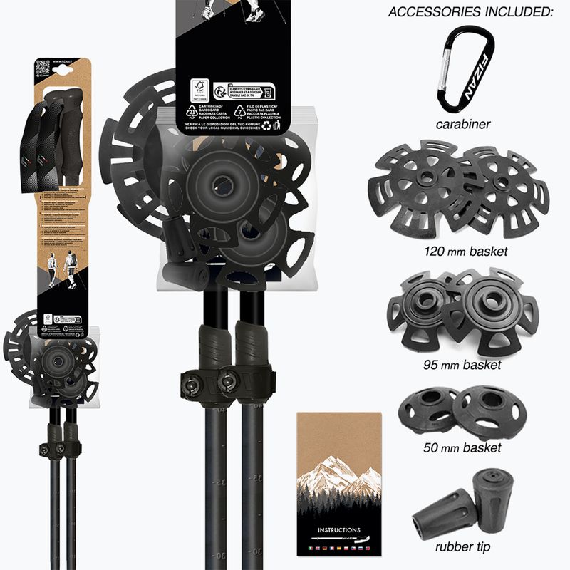 Fizan Aria túrabotok bézs 10