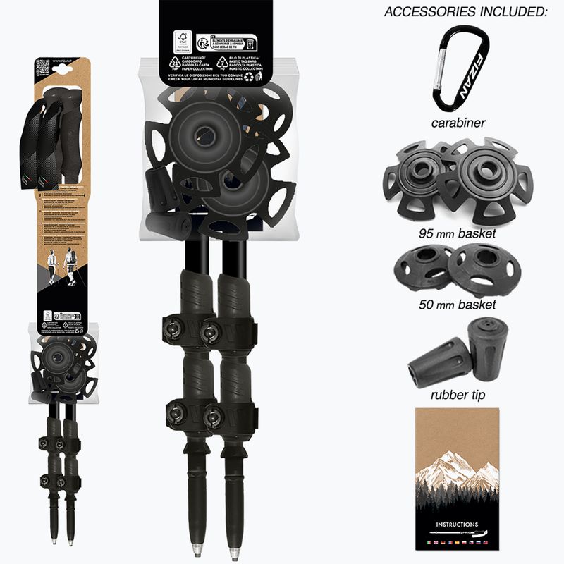 Fizan Elbrus narancssárga túrabotok 10