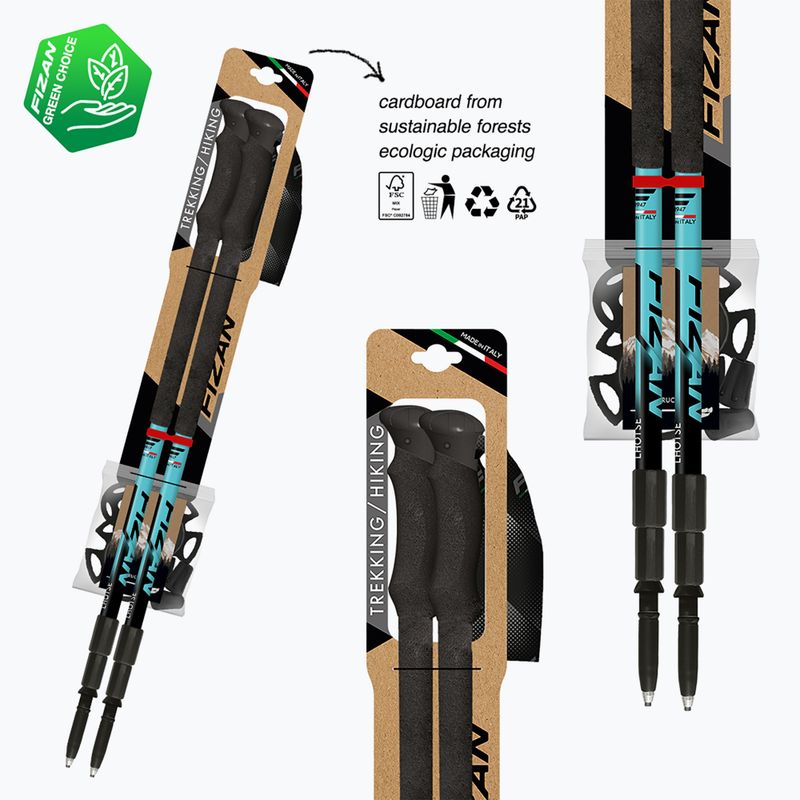 Fizan Lhotse világoskék túrabotok 8