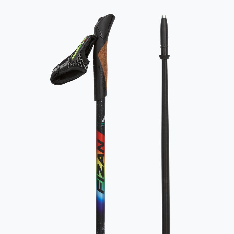 Fizan Speed JR szivárványszínű gyermek nordic walking botok 3