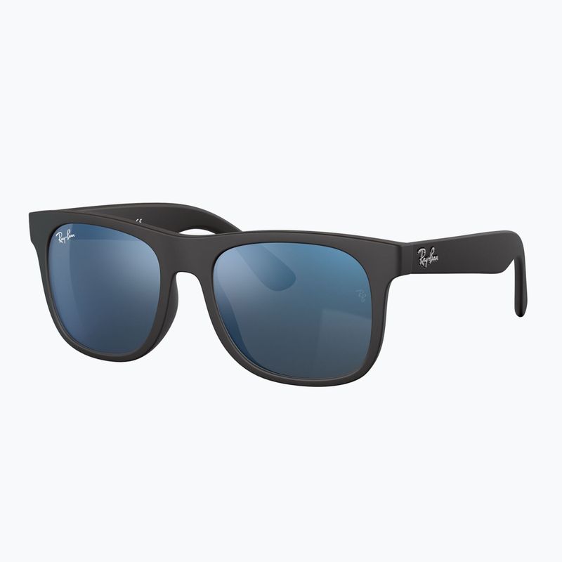 Gyerek napszemüveg Ray-Ban Justin matt rubber black/blue mirror 3