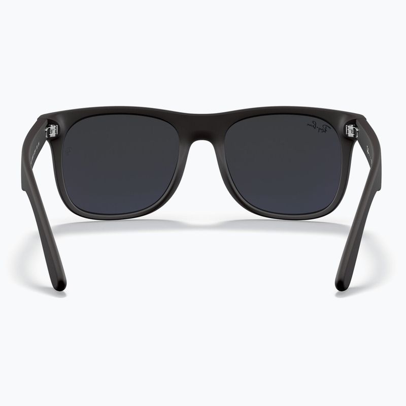 Gyerek napszemüveg Ray-Ban Justin matt rubber black/blue mirror 4