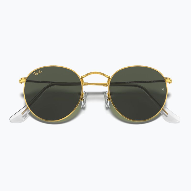 Napszemüveg Ray-Ban Round Metal gold/green g-15 3