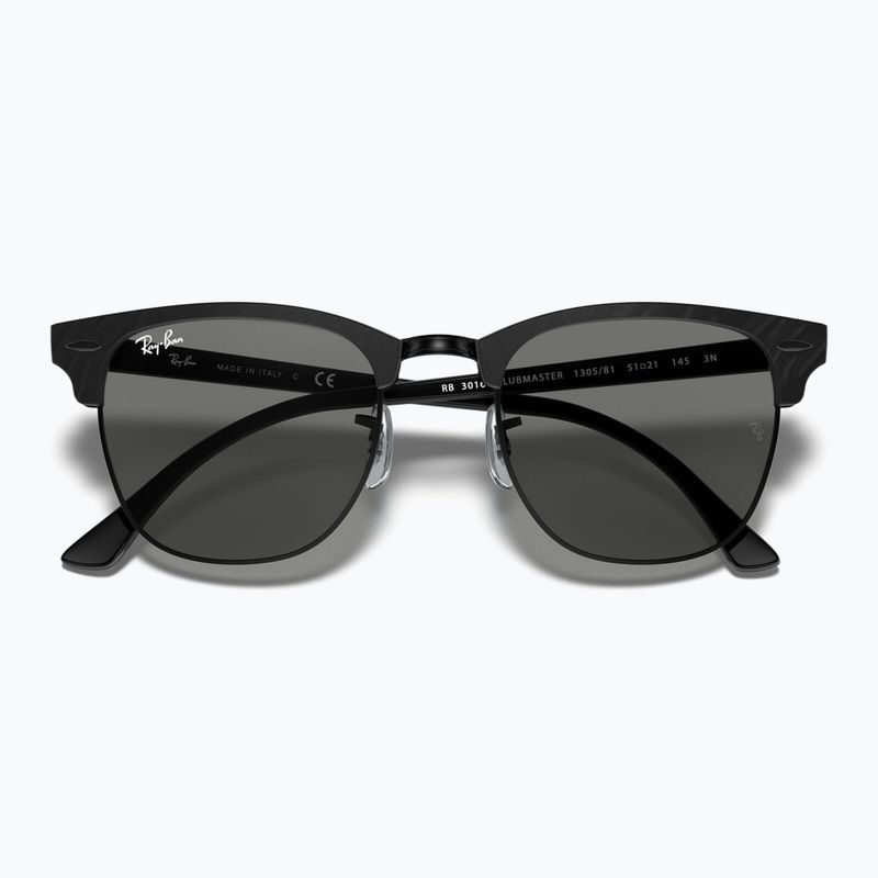 Napszemüveg Ray-Ban Clubmaster Marble black/dark grey 3
