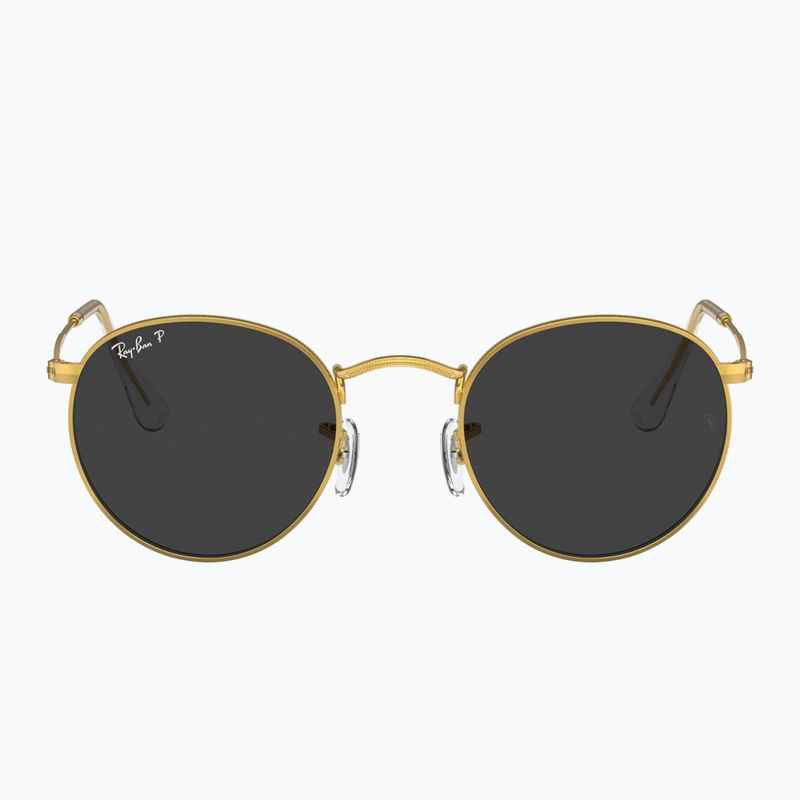 Napszemüveg Ray-Ban Round Metal gold/black polarized 2