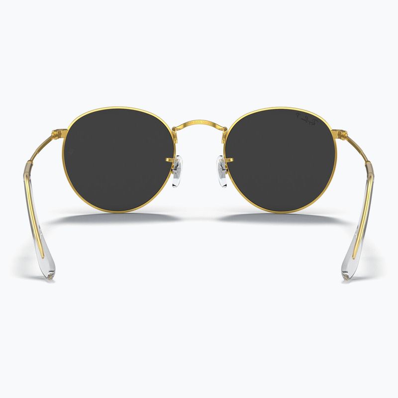 Napszemüveg Ray-Ban Round Metal gold/black polarized 5