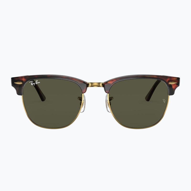 Napszemüveg Ray-Ban Clubmaster Classic tortoiseshell/gold/green g-15 2