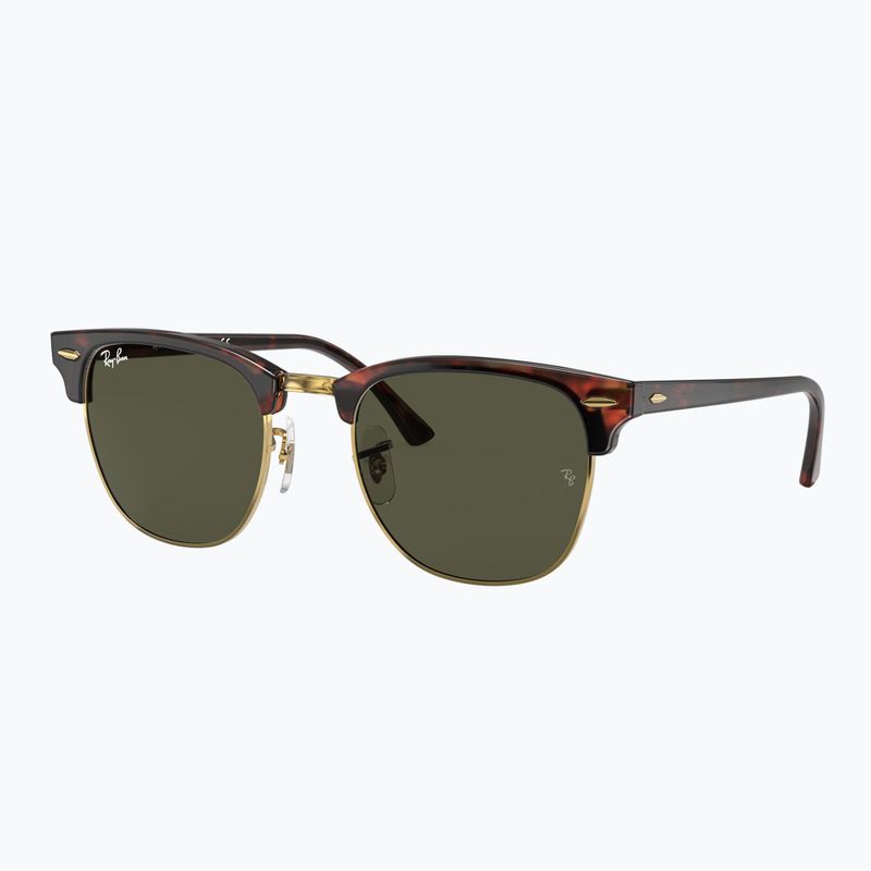 Napszemüveg Ray-Ban Clubmaster Classic tortoiseshell/gold/green g-15 4