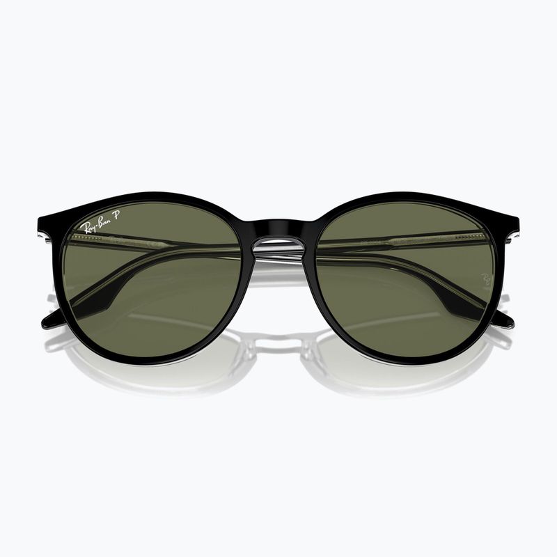Napszemüveg Ray-Ban RB2204 transparent black/green polarized 3