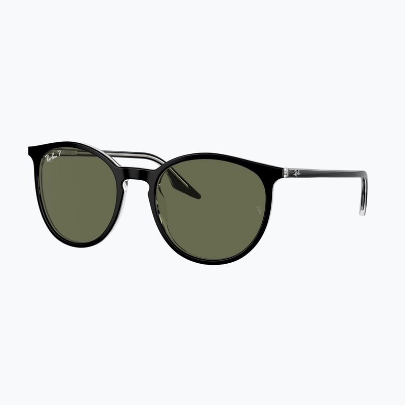 Napszemüveg Ray-Ban RB2204 transparent black/green polarized 4
