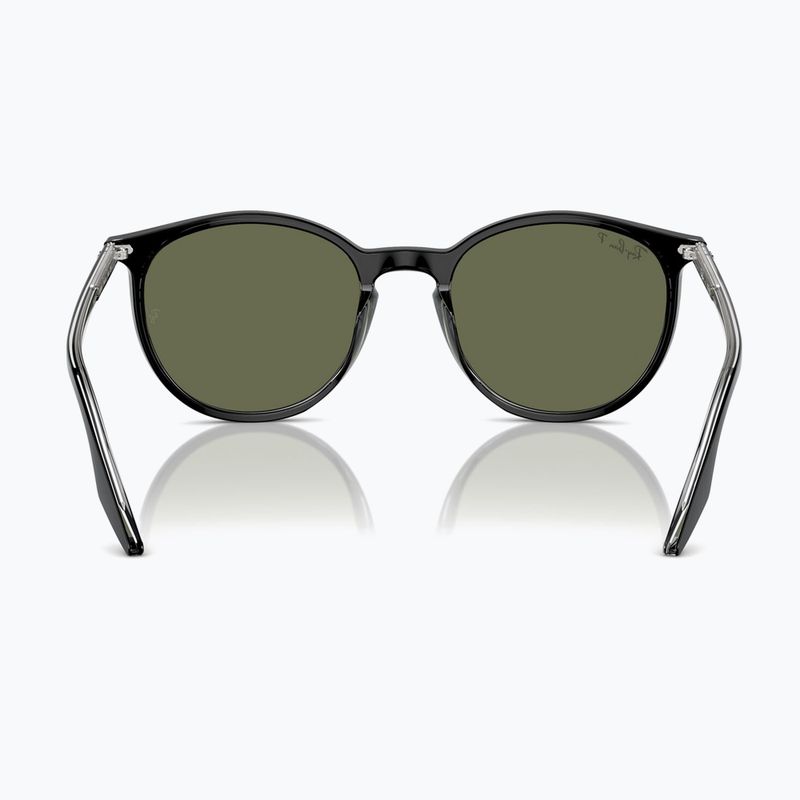 Napszemüveg Ray-Ban RB2204 transparent black/green polarized 5