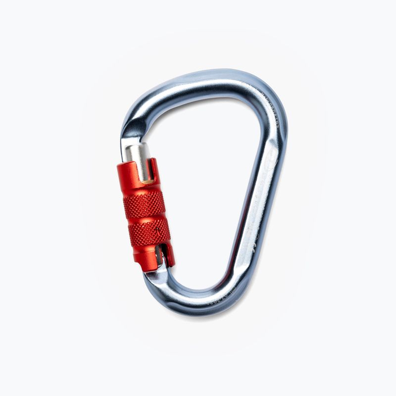 Climbing Technology Hms Snappy Cf Tg/Triplex karabiner L4610006 Bś ezüst/piros 2C46100YRC 2
