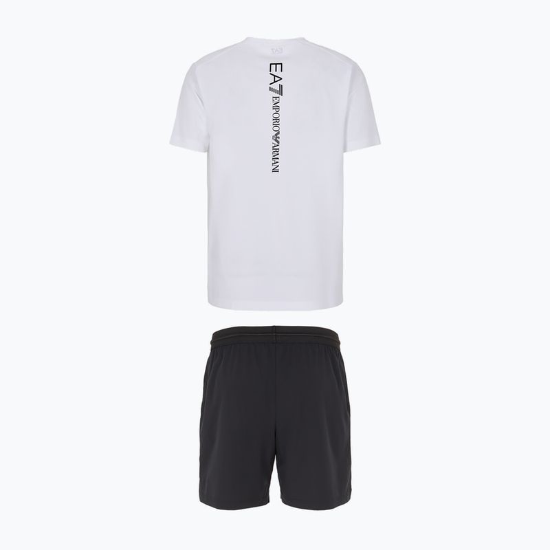 Készlet Póló + Rövidnadrág EA7 Emporio Armani Ventus7 Travel white/black 2