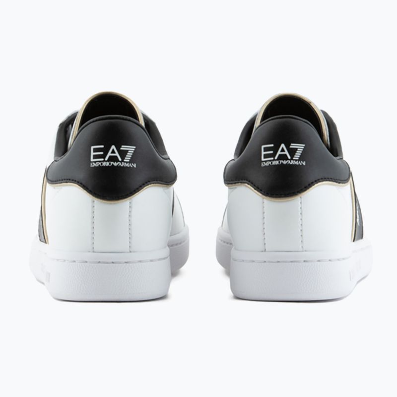 EA7 Emporio Armani Classic Logo cipő fehér/ fekete/ arany 10