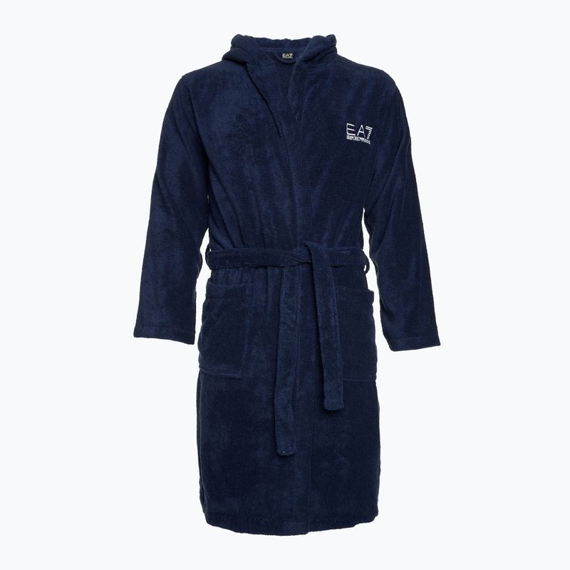 EA7 Emporio Armani Water Sports Core blu navy/ bianco fürdőköntös