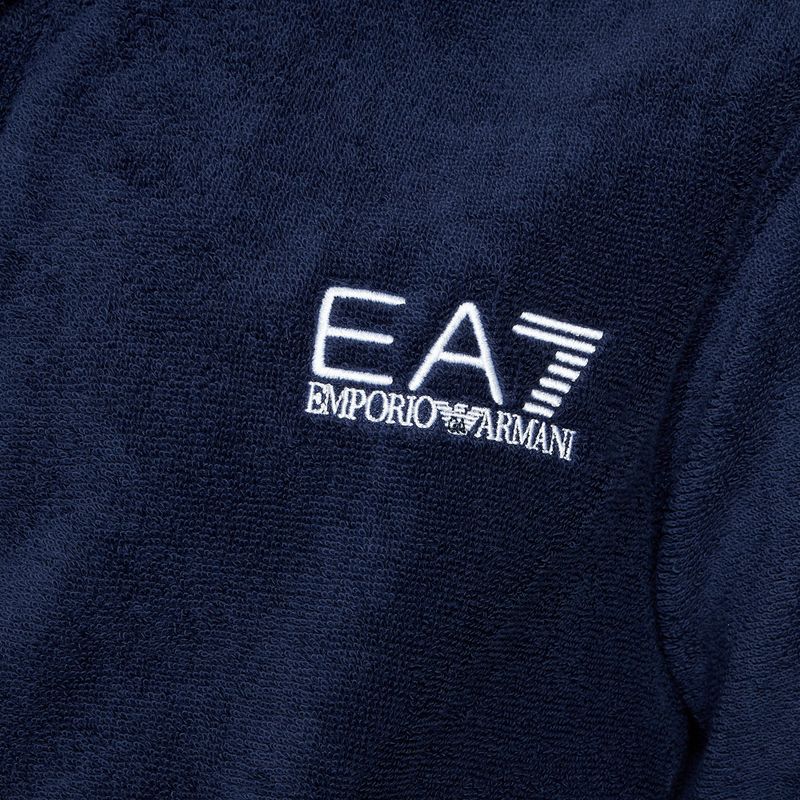 EA7 Emporio Armani Water Sports Core blu navy/ bianco fürdőköntös 3