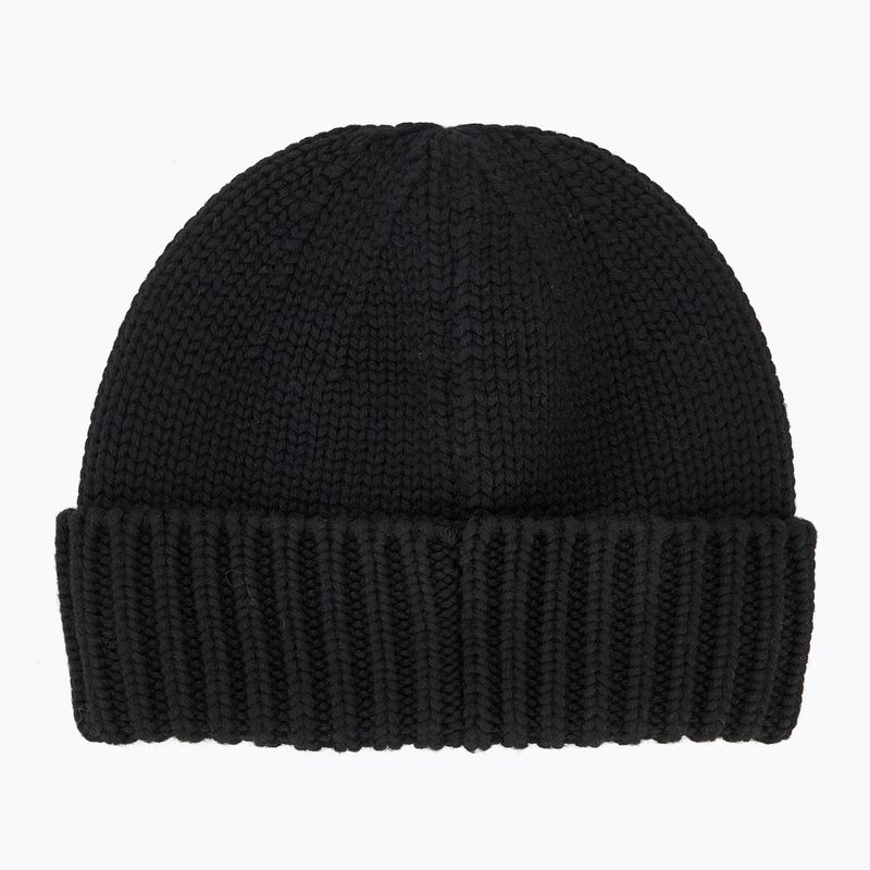 Férfi téli sapka Woolrich Merino Wool Logo Beanie black 2