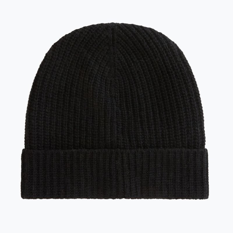 Férfi téli sapka Woolrich Knitted Ribbed Beanie black 2