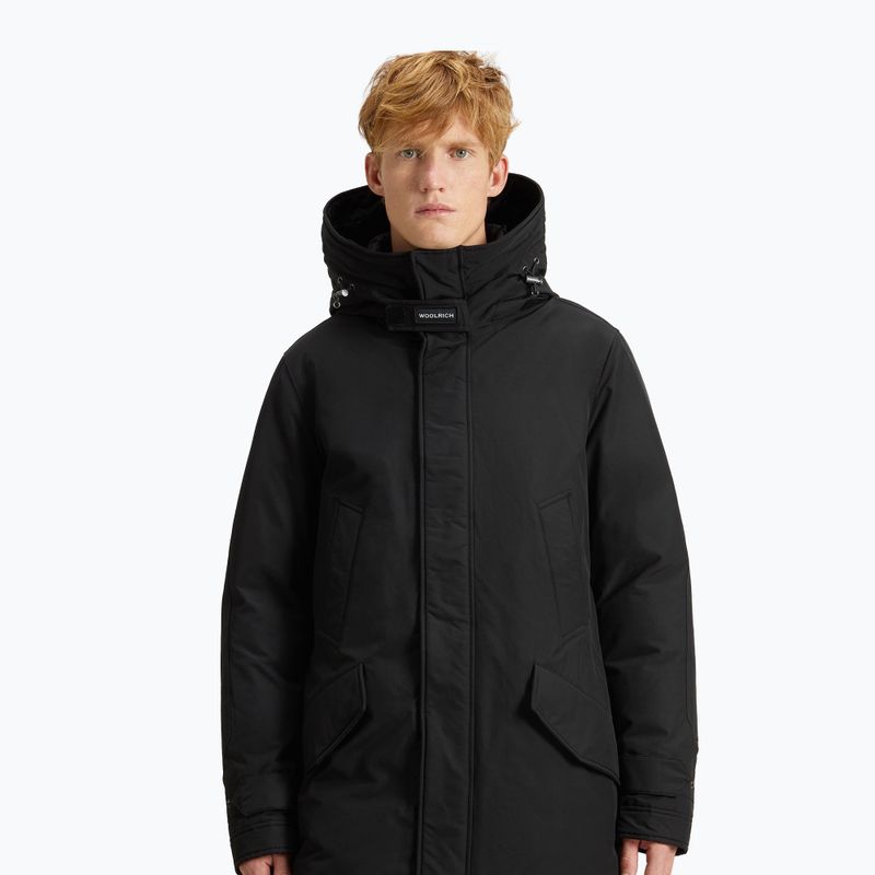 Férfi Woolrich Polar magas nyakú szőrme kabát fekete 4