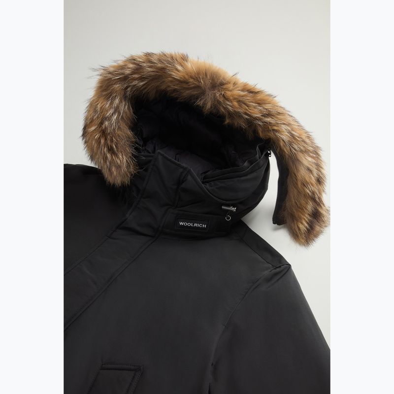 Férfi Woolrich Polar magas nyakú szőrme kabát fekete 8