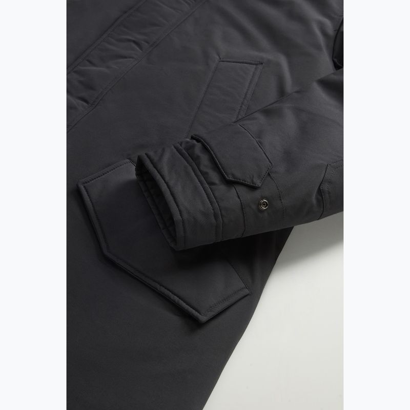 Férfi Woolrich Polar magas nyakú szőrme kabát fekete 9