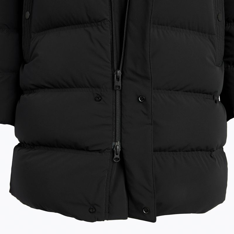 Férfi Woolrich Matt Stretch Hosszú Puffer dzseki fekete 8