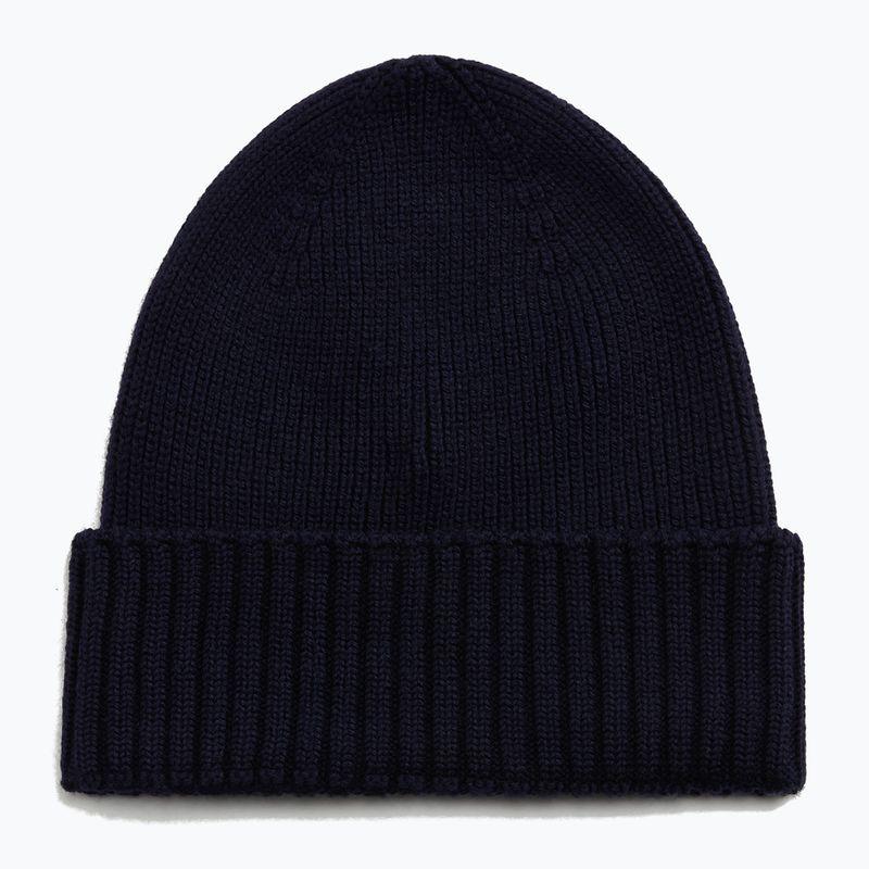 Férfi téli sapka Woolrich Legacy Patch Beanie melton blue 2